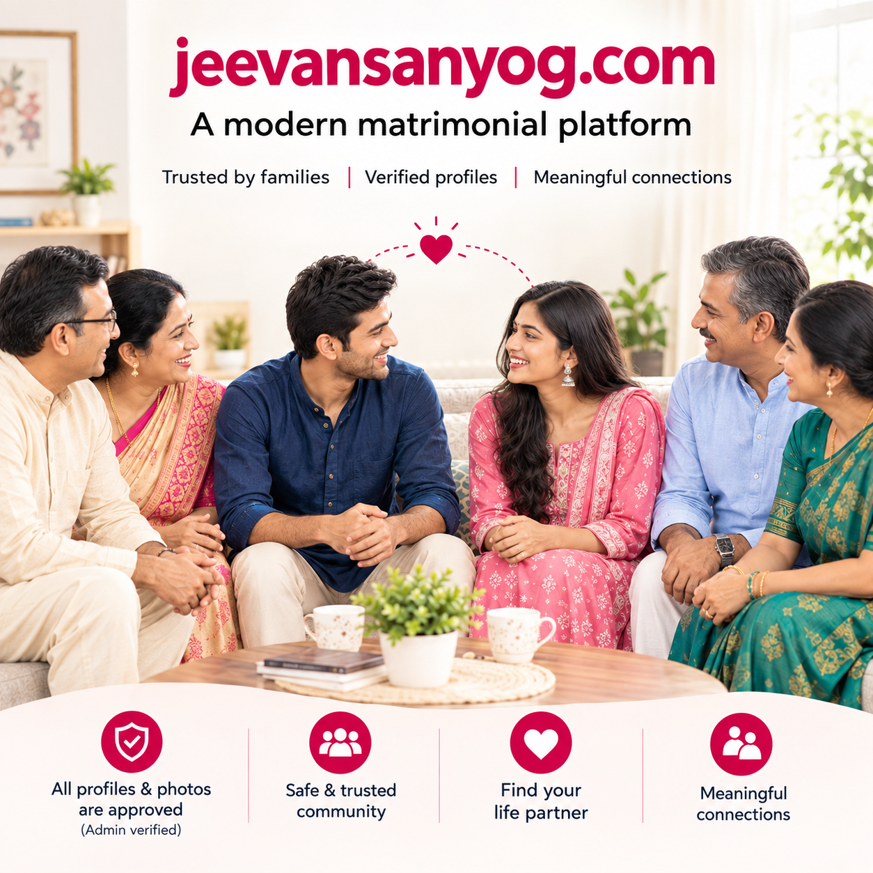 A family connecting through Jeevan Sanyog